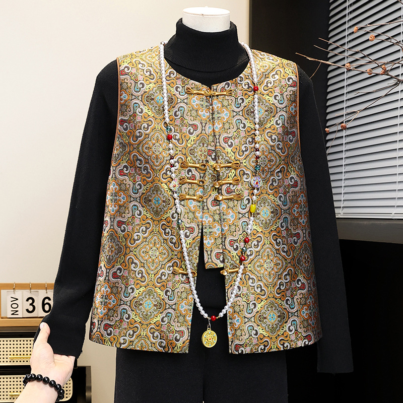 Neo Chinese Knot Buttons Chinese Style Top Blouse for Women product photo - Zhongguo Hanfu