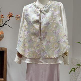 Neo-Chinese Chinese Knot Buttons Jacquard Tang Suit