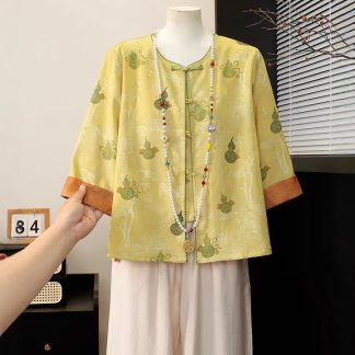 Neo-Chinese Chinese Knot Buttons Chinese Style Top 2