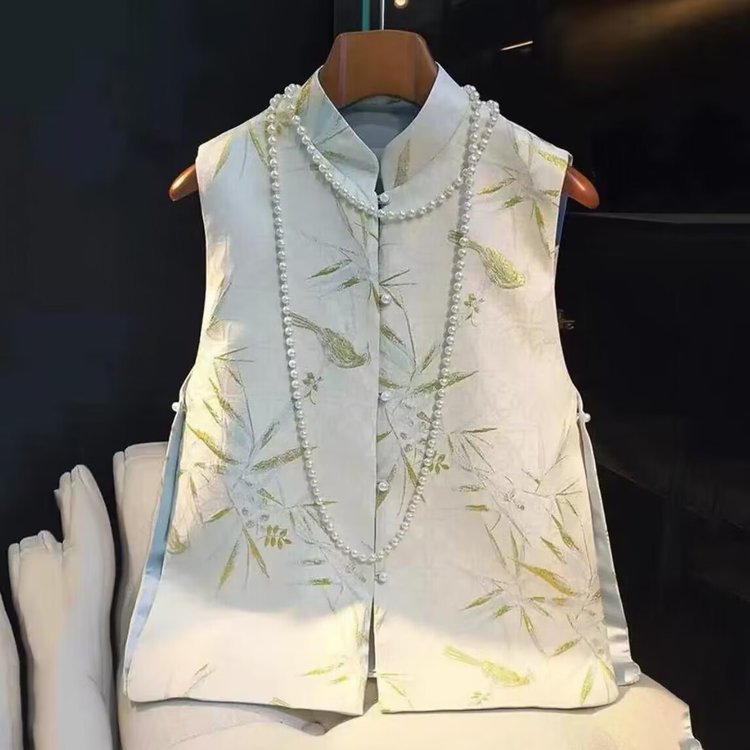 Neo Chinese Jacquard Chinese Style Top Blouse for Women product photo - Zhongguo Hanfu