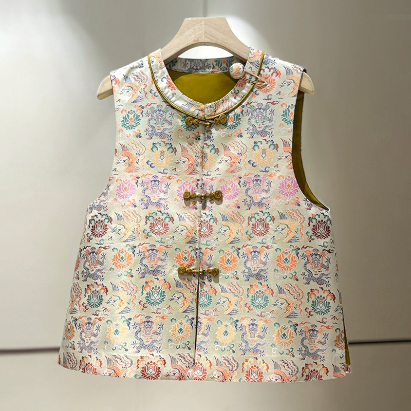 Neo Chinese Jacquard Chinese Style Top Blouse for Women product photo - Zhongguo Hanfu