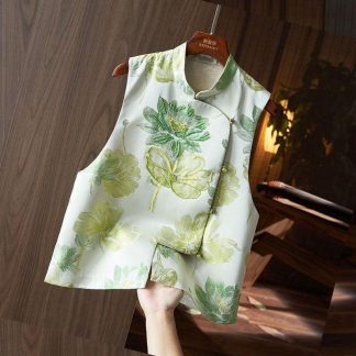 Neo-Chinese Jacquard Chinese Style Top 6
