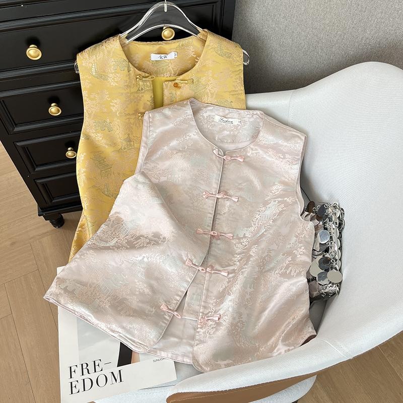 Neo Chinese Jacquard Chinese Style Top Blouse for Women product photo - Zhongguo Hanfu