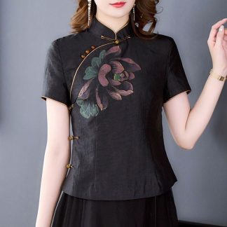 Neo-Chinese Chinese Knot Buttons Chinese Style Top 6