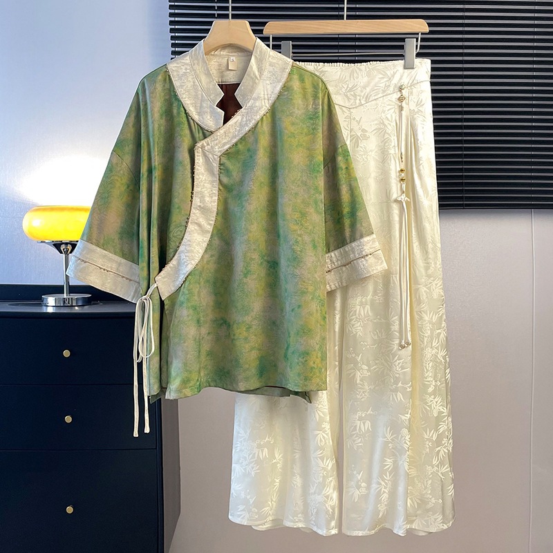 Neo Chinese Jacquard Chinese Style Top Blouse for Women product photo - Zhongguo Hanfu