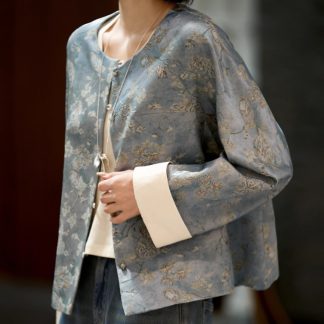 Neo-Chinese Jacquard Chinese Style Top 12