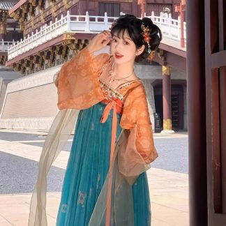 Neo-Chinese Embroidered Chinese Style Skirt 2