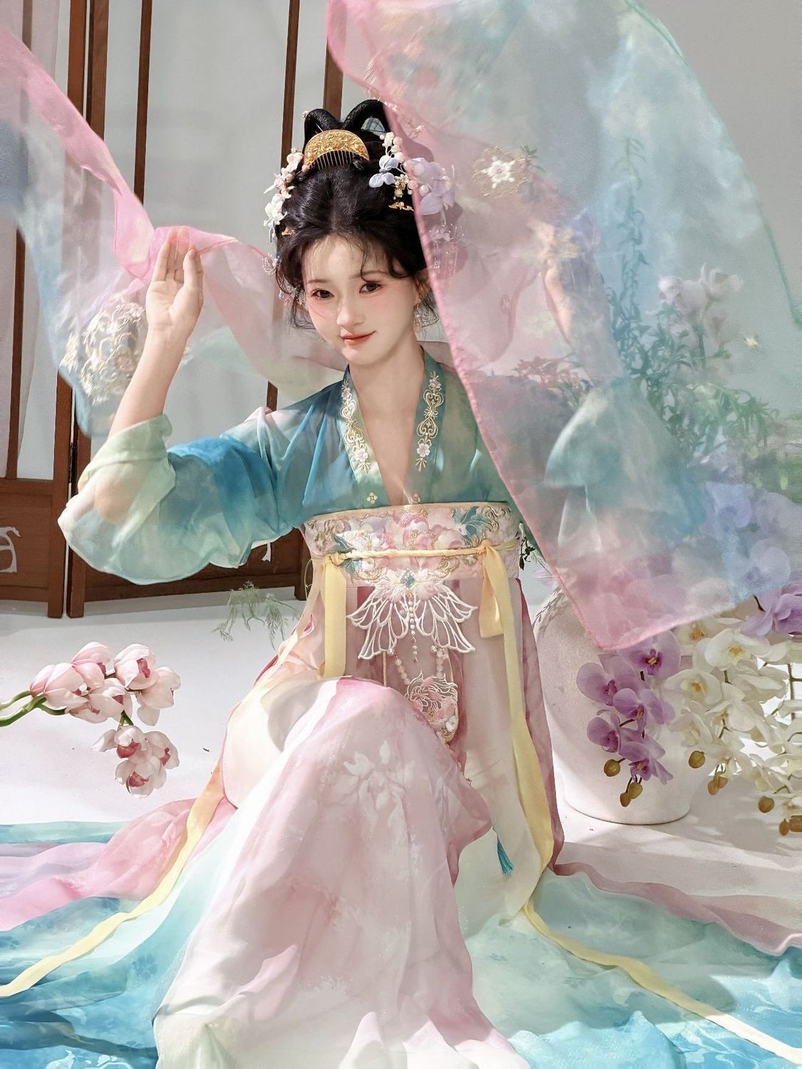 Neo Chinese Embroidered Chinese Style Set Outfit Set for Women product photo - Zhongguo Hanfu