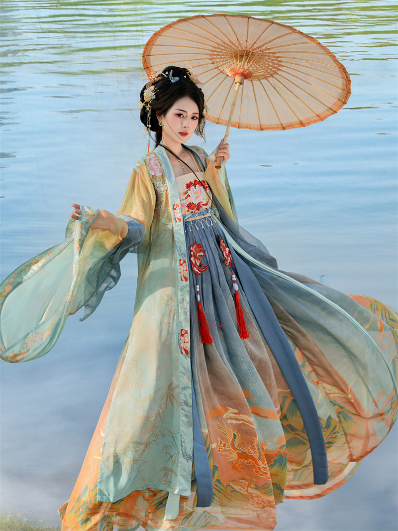 Neo Chinese Embroidered Chinese Style Skirt for Women product photo - Zhongguo Hanfu