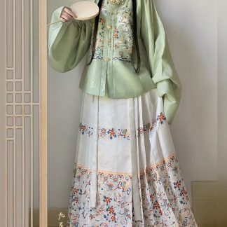 Jacquard Chinese Style Skirt