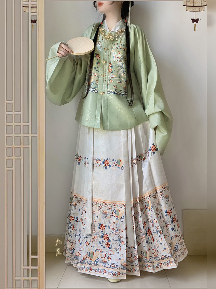 Jacquard Chinese Style Skirt for Women product photo - Zhongguo Hanfu