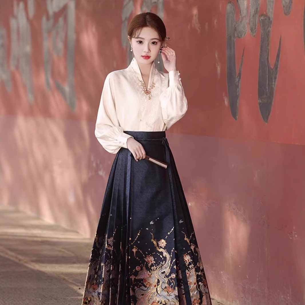 Neo Chinese Style Skirt for Women product photo - Zhongguo Hanfu