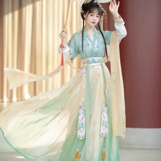 Neo-Chinese Embroidered Chinese Style Skirt 8