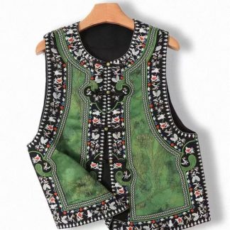 Chinese Knot Button Embroidered Chinese Style Blouse for Women alternate product photo