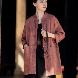 Neo Chinese Knot Button Chinese Style Blouse for Women - Style 3 alternate product photo