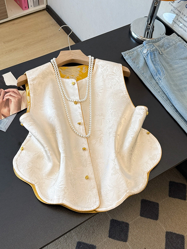 Neo Chinese Jacquard Chinese Style Top Blouse for Women product photo - Zhongguo Hanfu