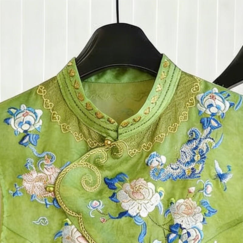 Neo Chinese Embroidered Chinese Style Top Blouse for Women product photo - Zhongguo Hanfu