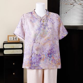Chinese Knot Button Chinese Style Blouse for Women - Style 2 alternate product photo