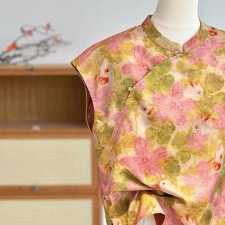 Neo Chinese Jacquard Chinese Style Blouse for Women - Style 3 alternate product photo