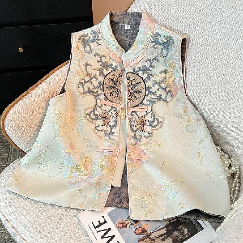 Neo Chinese Embroidered Chinese Style Top Blouse for Women product photo - Zhongguo Hanfu