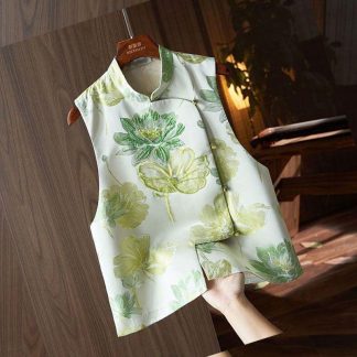 Neo Chinese Jacquard Chinese Style Blouse for Women - Style 6 alternate product photo