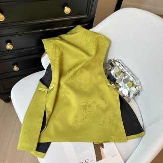 Neo Chinese Jacquard Chinese Style Blouse for Women - Style 8 alternate product photo
