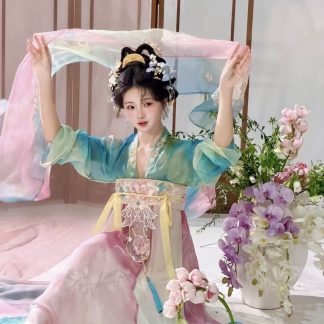 Neo Chinese Embroidered Chinese Style Outfit Set for Women alternate product photo