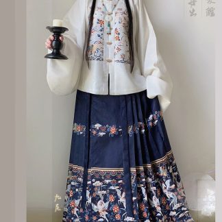 Jacquard Chinese Style Skirt for Women alternate product photo