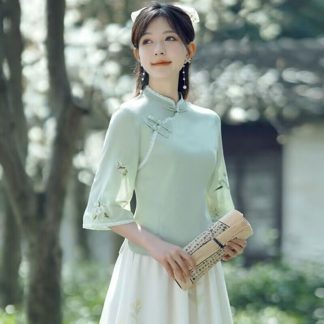 Neo Chinese Blouse for Women - Style 22 alternate product photo
