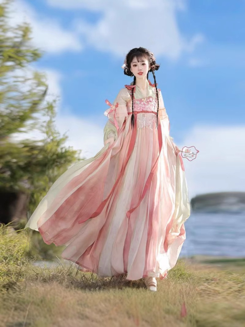 Embroidered Hanfu Dress Set for Women product photo - Zhongguo Hanfu