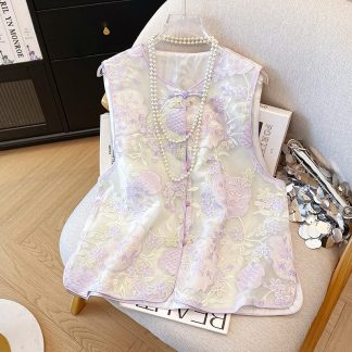 Neo Chinese Embroidered Tang Suit Jacket for Women - Style 2 alternate product photo