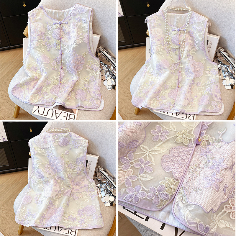 Neo Chinese Embroidered Tang Suit Jacket for Women product photo - Zhongguo Hanfu