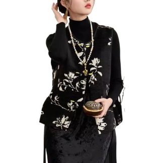 Neo Chinese Jacquard Tang Suit Jacket for Women - Style 3 alternate product photo