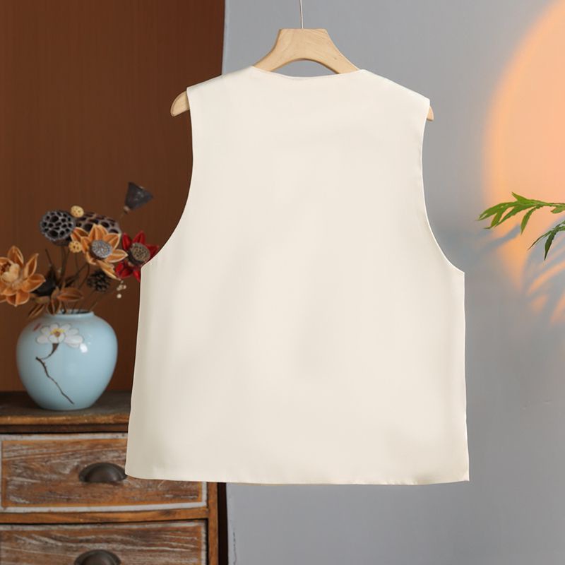 Neo Chinese Knot Buttons Jacquard Embroidered Chinese Style Top Blouse for Women product photo - Zhongguo Hanfu