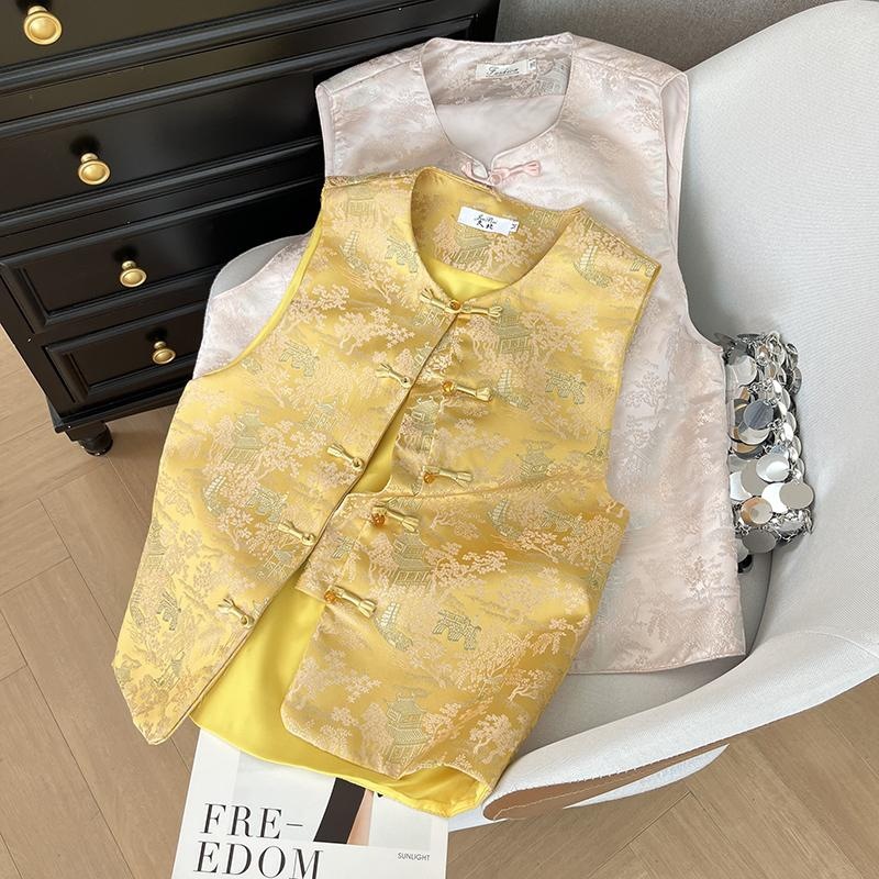 Neo Chinese Jacquard Chinese Style Top Blouse for Women product photo - Zhongguo Hanfu