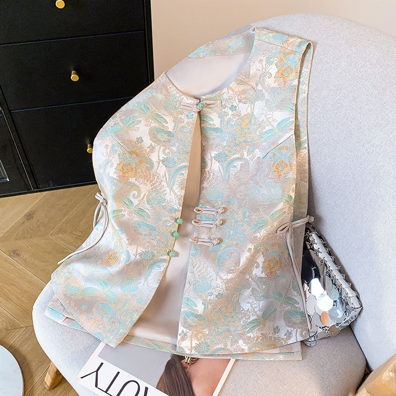 Neo Chinese Jacquard Chinese Style Top Blouse for Women product photo - Zhongguo Hanfu