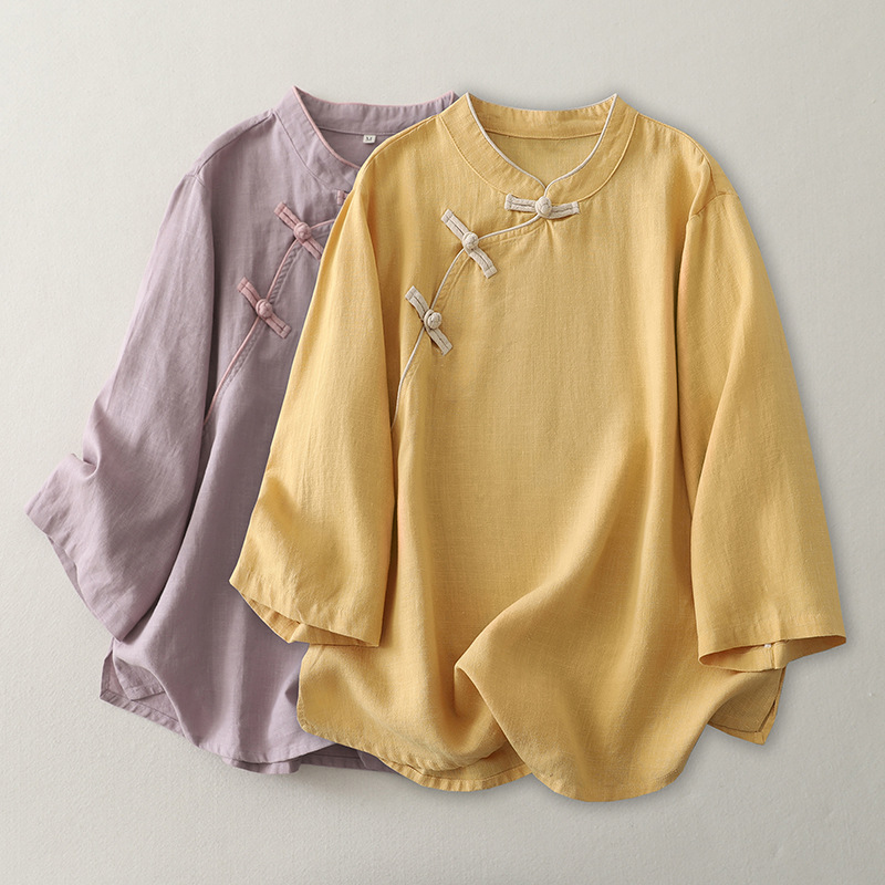 Neo Chinese Style Top Blouse for Women product photo - Zhongguo Hanfu