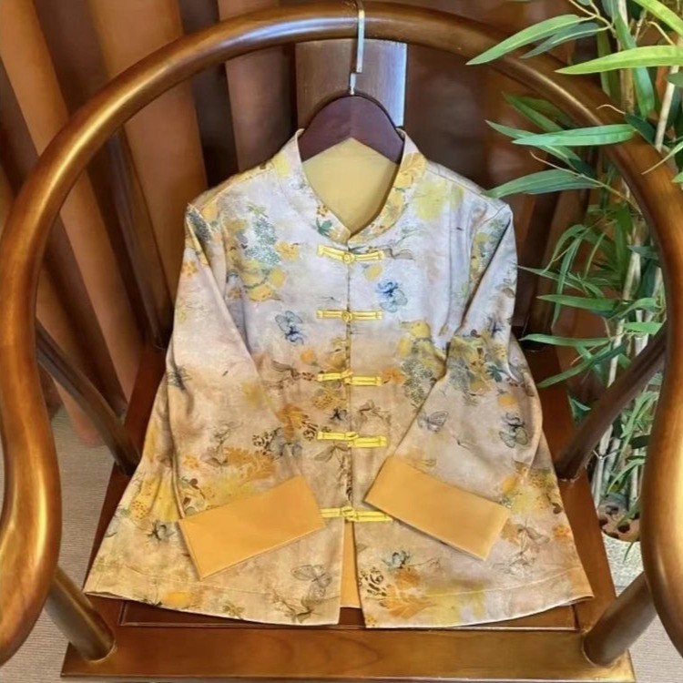 Neo Chinese Knot Buttons Chinese Style Top Blouse for Women product photo - Zhongguo Hanfu
