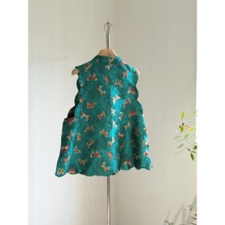 Neo Chinese Knot Button Jacquard Chinese Style Blouse for Women - Style 14 alternate product photo