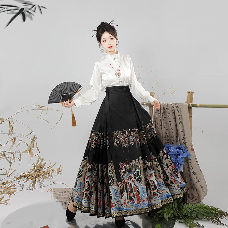 Neo Chinese Style Skirt for Women product photo - Zhongguo Hanfu