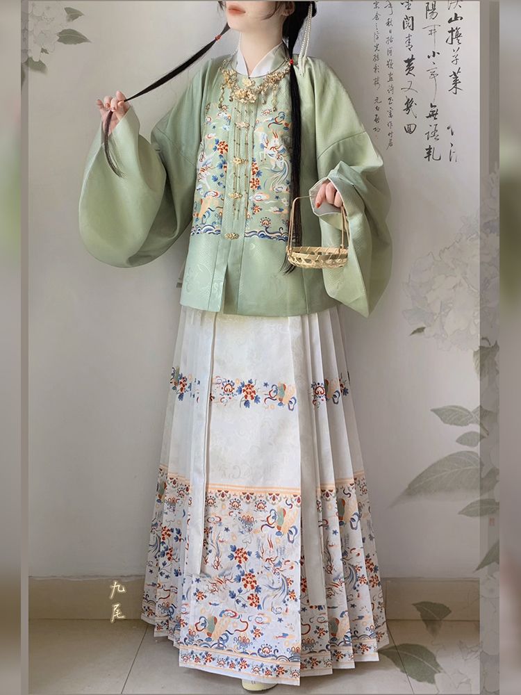 Jacquard Chinese Style Skirt for Women product photo - Zhongguo Hanfu