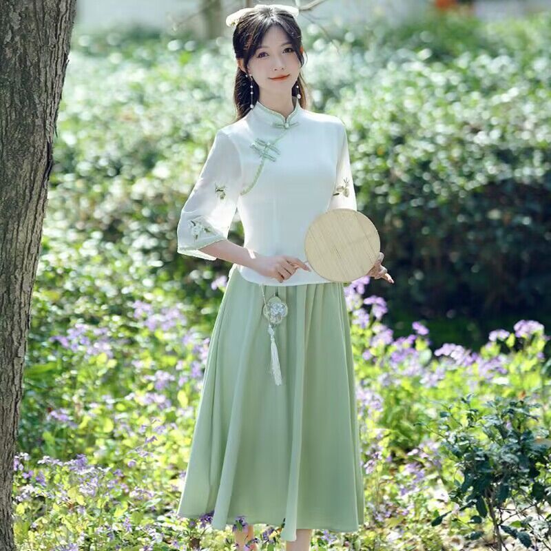 Neo Chinese Style Top Blouse for Women product photo - Zhongguo Hanfu