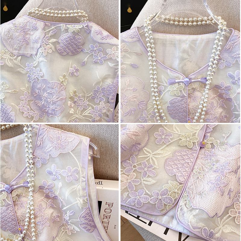 Neo Chinese Embroidered Tang Suit Jacket for Women product photo - Zhongguo Hanfu