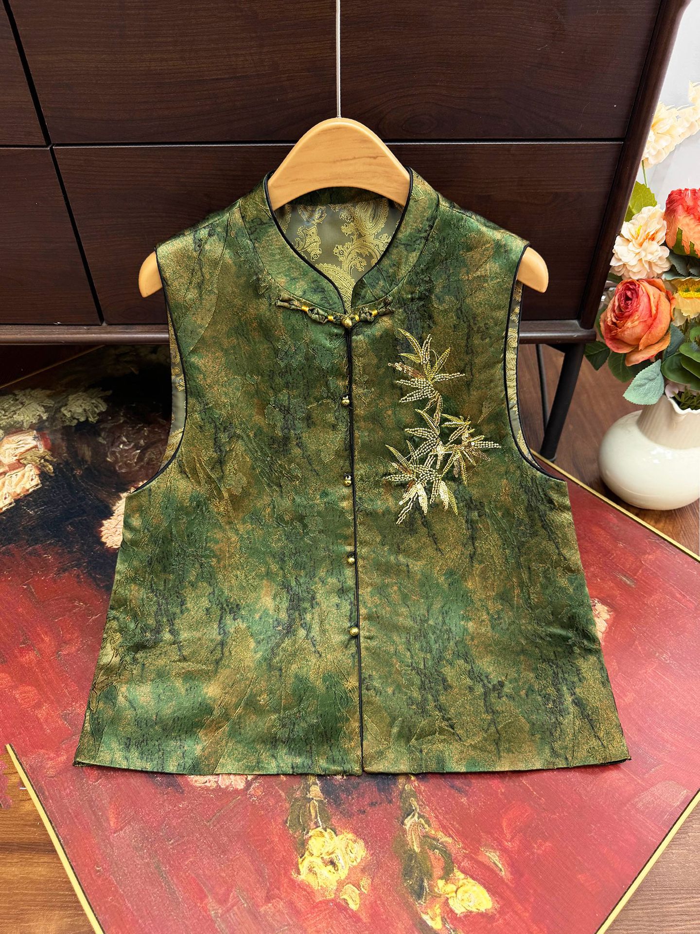 Neo Chinese Jacquard Tang Suit Jacket for Women product photo - Zhongguo Hanfu