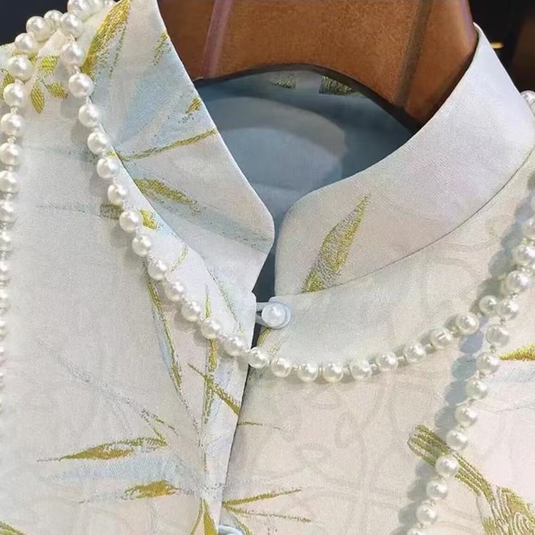 Neo Chinese Jacquard Chinese Style Top Blouse for Women product photo - Zhongguo Hanfu