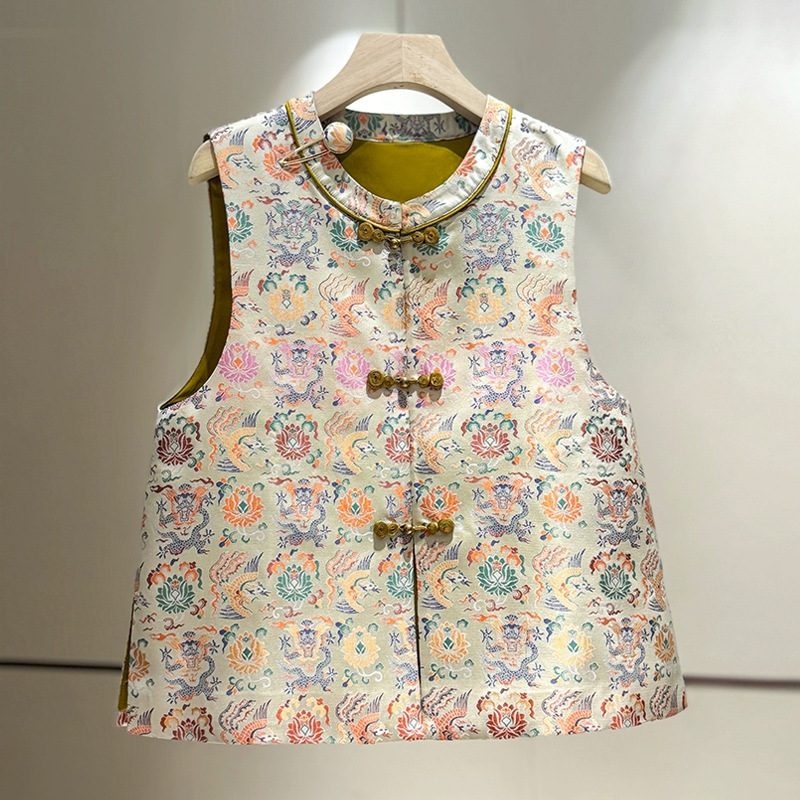 Neo Chinese Jacquard Chinese Style Top Blouse for Women product photo - Zhongguo Hanfu