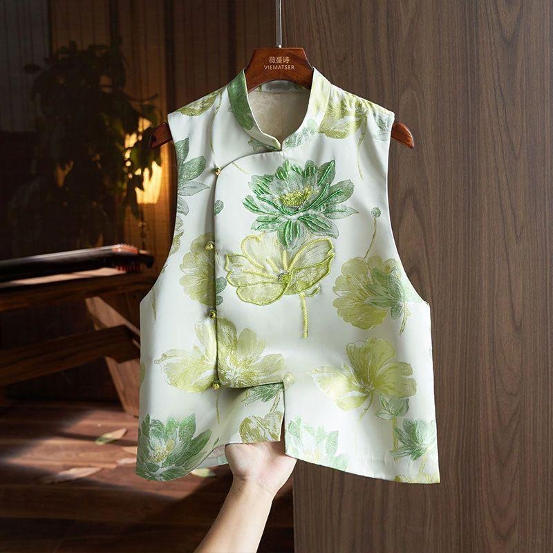 Neo Chinese Jacquard Chinese Style Top Blouse for Women product photo - Zhongguo Hanfu
