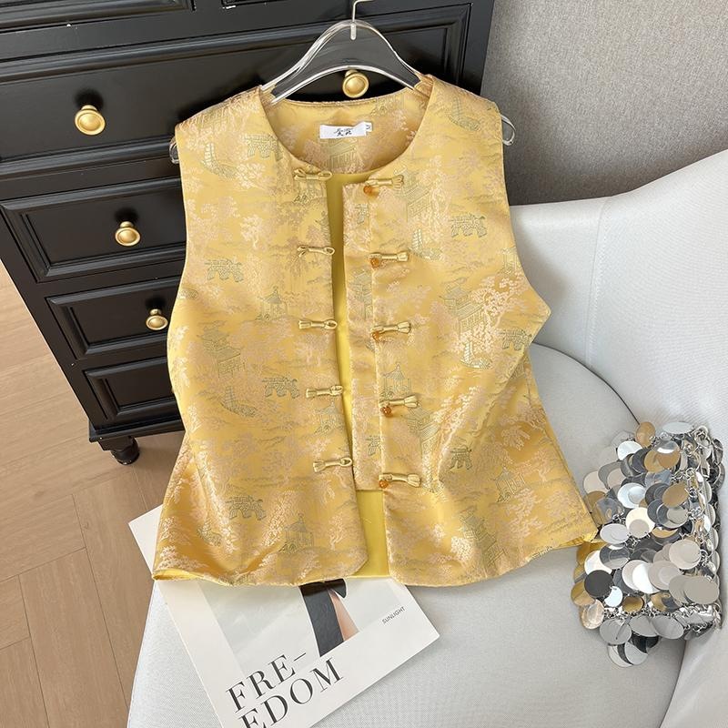 Neo Chinese Jacquard Chinese Style Top Blouse for Women product photo - Zhongguo Hanfu