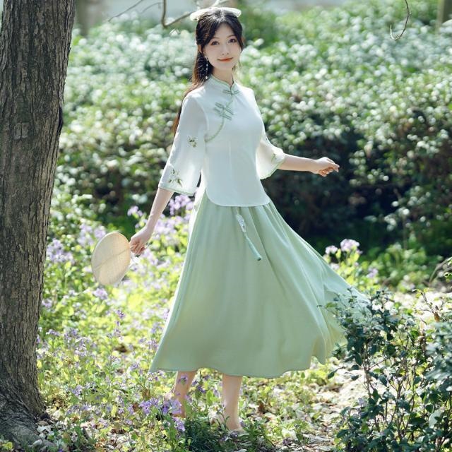 Neo Chinese Style Top Blouse for Women product photo - Zhongguo Hanfu