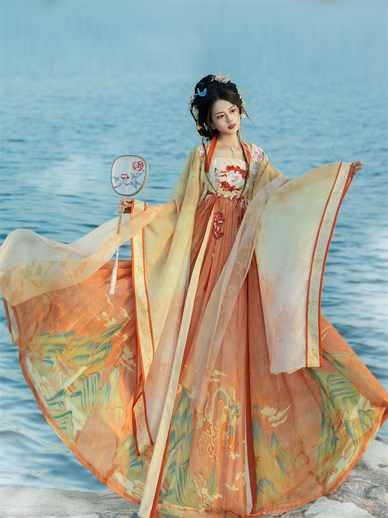 Neo Chinese Embroidered Chinese Style Skirt for Women product photo - Zhongguo Hanfu